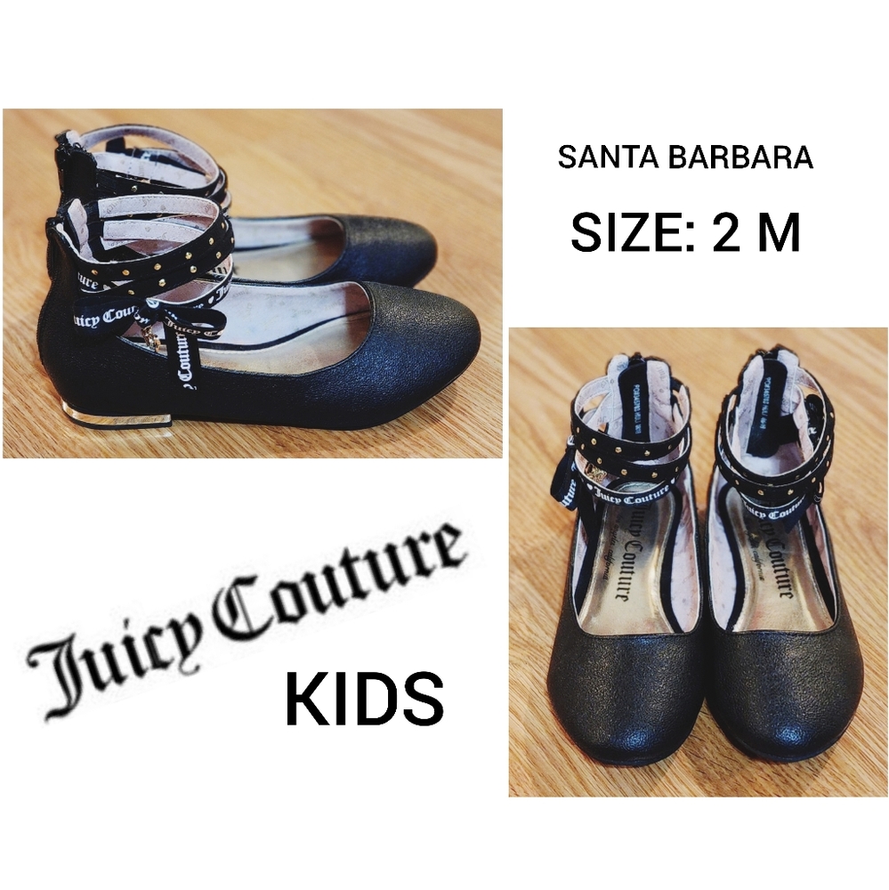 JUICY COUTURE Santa Barbara Flats - Kids Size 2M